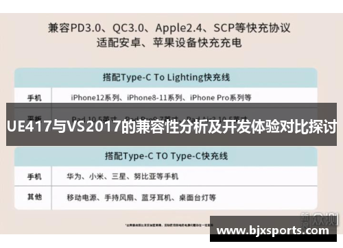 UE417与VS2017的兼容性分析及开发体验对比探讨